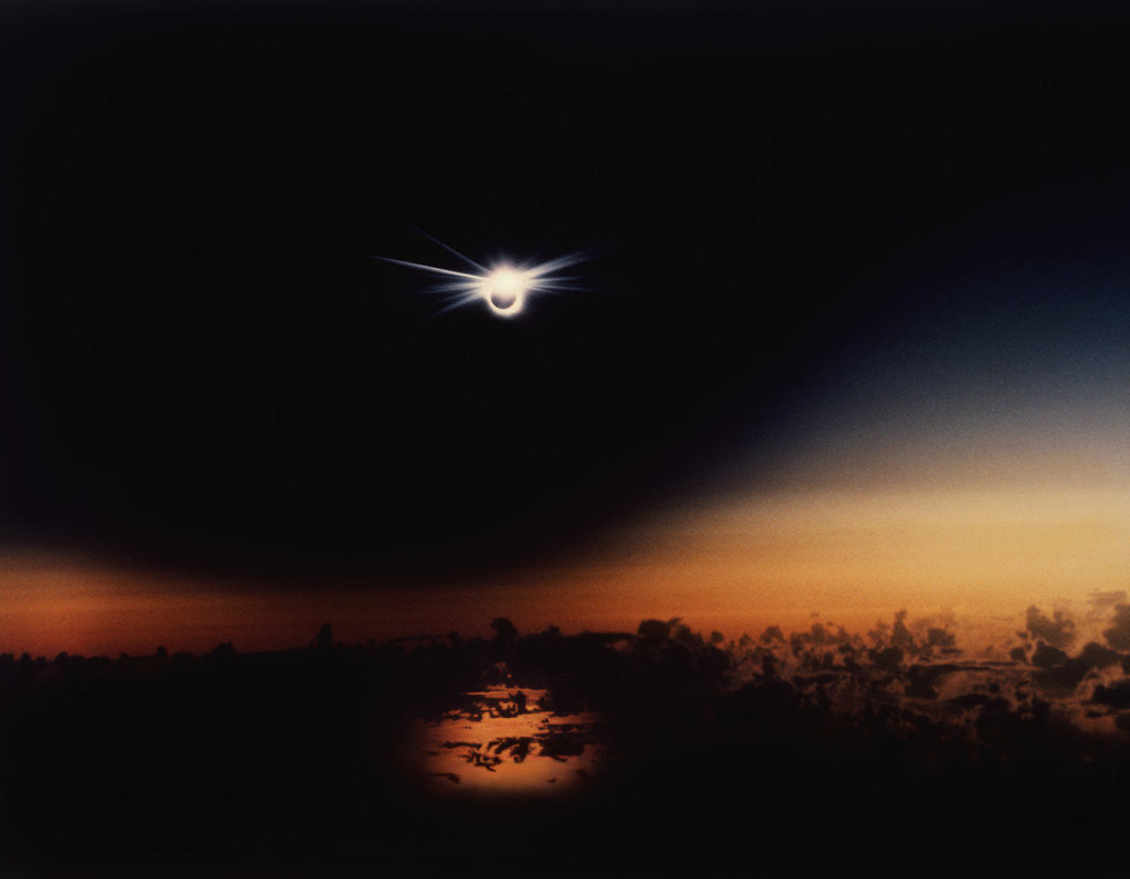 Detail of Solar Eclipse Seen from a Plane by Anonymous