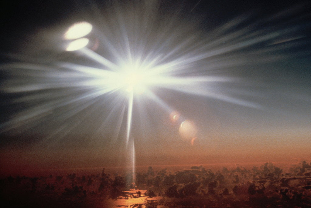 Detail of Solar Eclipse Seen from a Plane by Anonymous