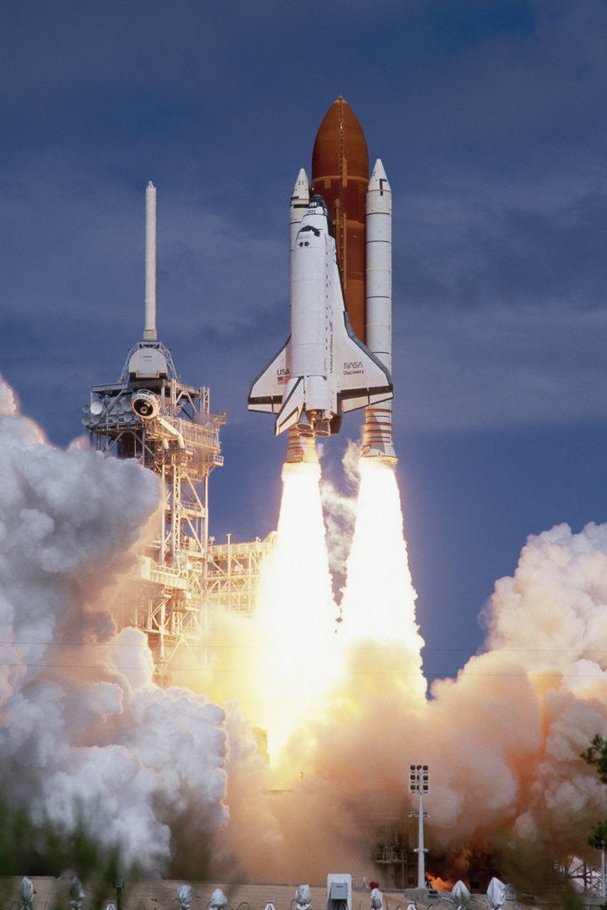 Detail of Space Shuttle Discovery Lifting Off by Corbis