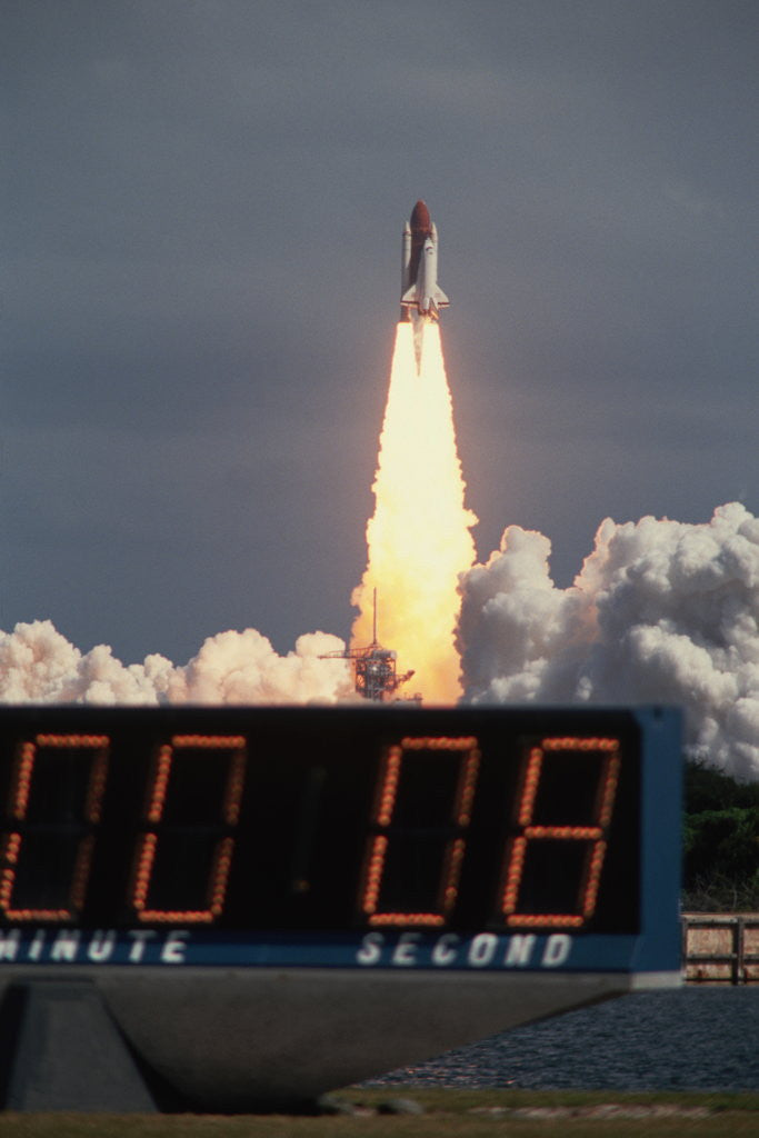 Detail of Countdown to Space Shuttle Discovery Launch by Anonymous