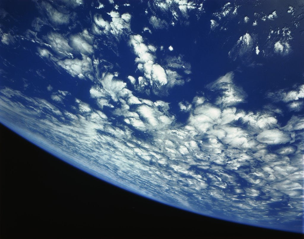 Detail of Cloud-Covered Earth Viewed from Challenger by Anonymous
