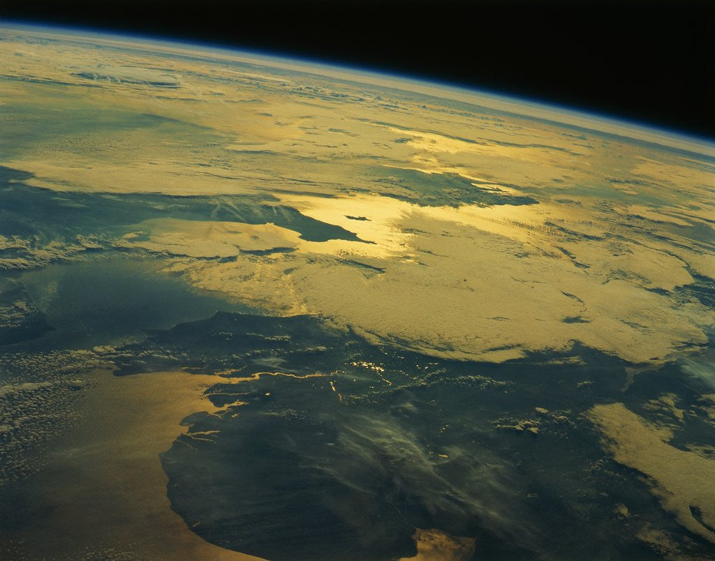 Detail of English Channel from Orbit by Anonymous