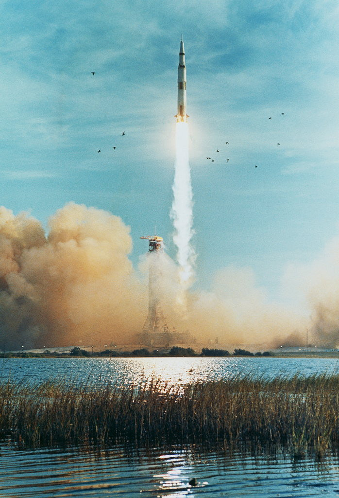 Detail of Apollo 8 Heads for the Moon by Anonymous