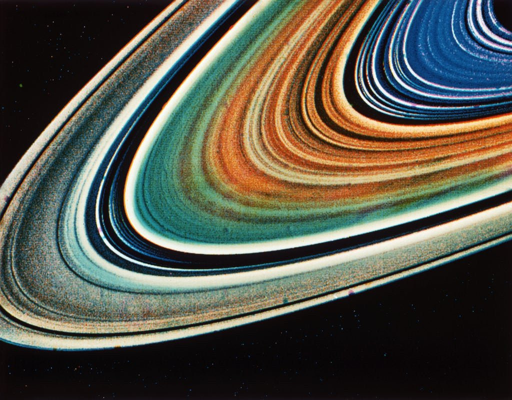 Detail of SATURN'S RINGS, CLOSE-UP. by Anonymous