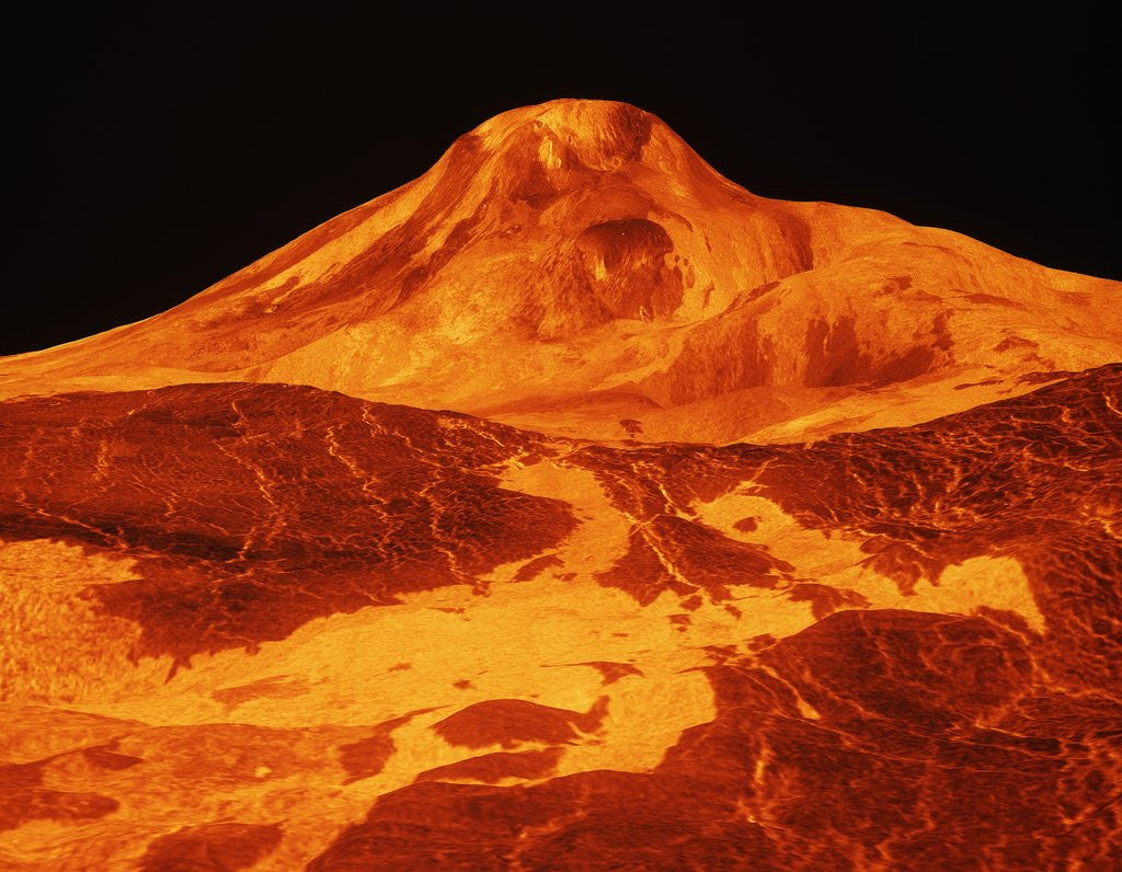 Detail of Volcano on Venus by Corbis