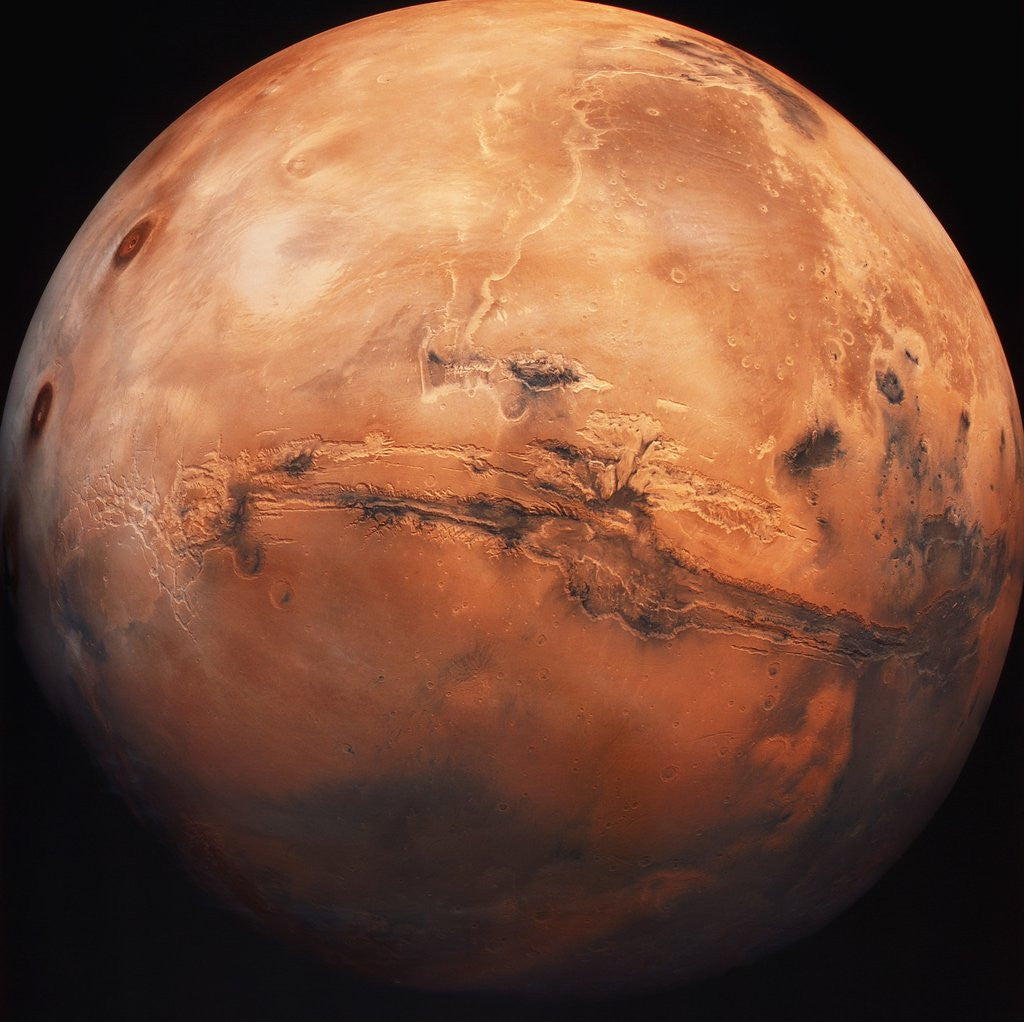 Detail of Valles Marineris Hemisphere of Mars by Anonymous
