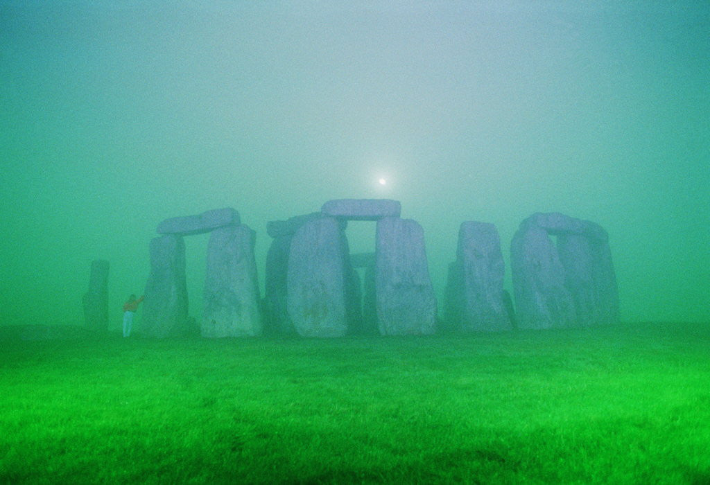 Detail of Stonehenge by Moonlight by Anonymous