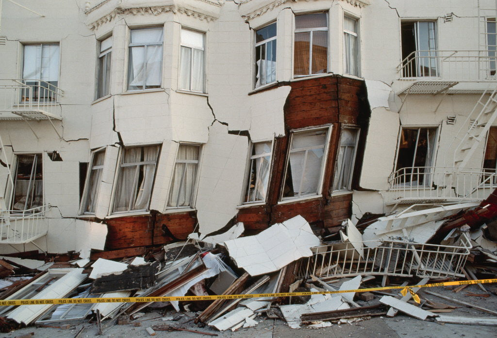 Detail of House Destroyed by Earthquake by Anonymous