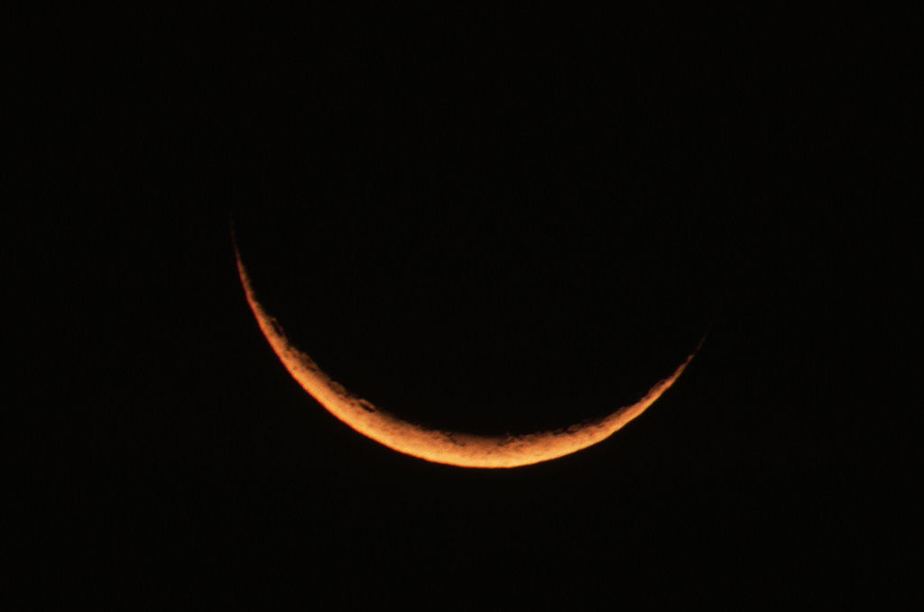 Detail of Crescent Moon Setting by Anonymous