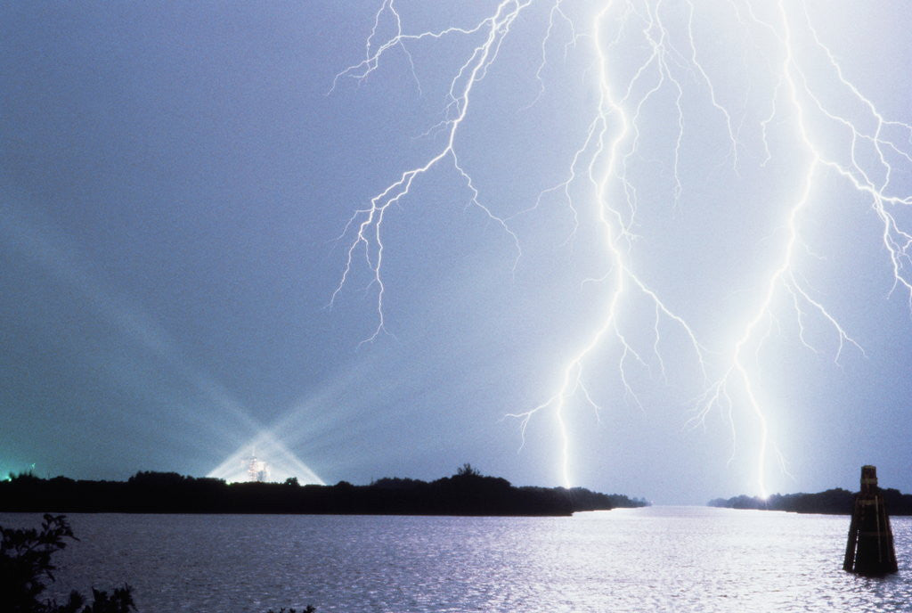 Detail of Lightning near Launch Pad by Anonymous