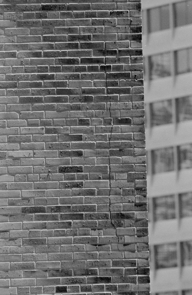 Detail of Wall Crack Caused by Earthquake by Anonymous