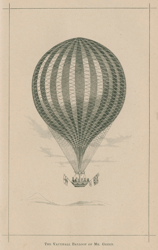 Detail of 'The Vauxhall balloon of Mr. Green' by William Ballingall