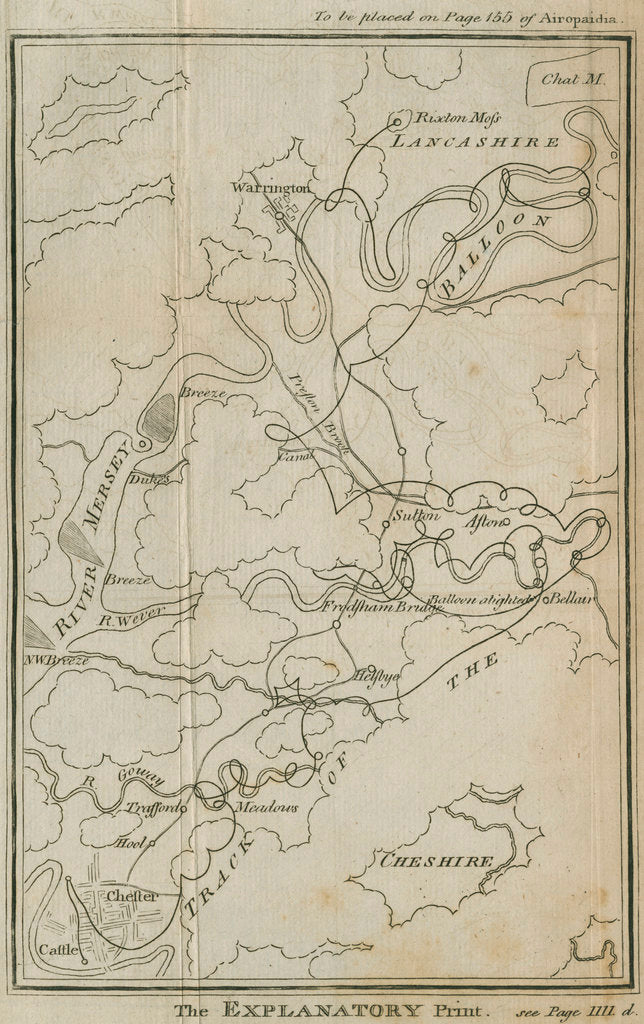 Detail of 'The explanatory print' [to 'A balloon prospect...'] by William Angus