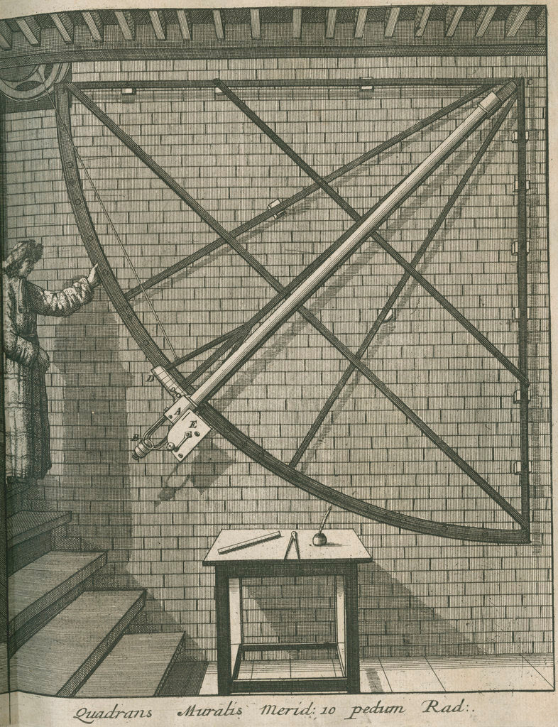 Detail of Mural quadrant at the Royal Observatory, Greenwich by Francis Place