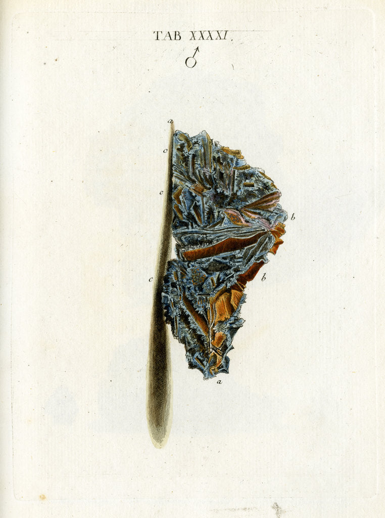 Detail of White iron mineral by unknown