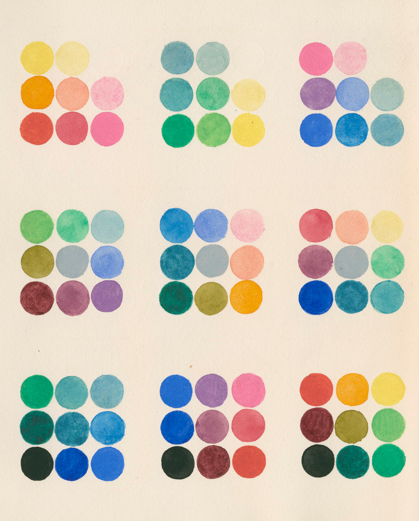 Detail of Colour spot chart by Anonymous