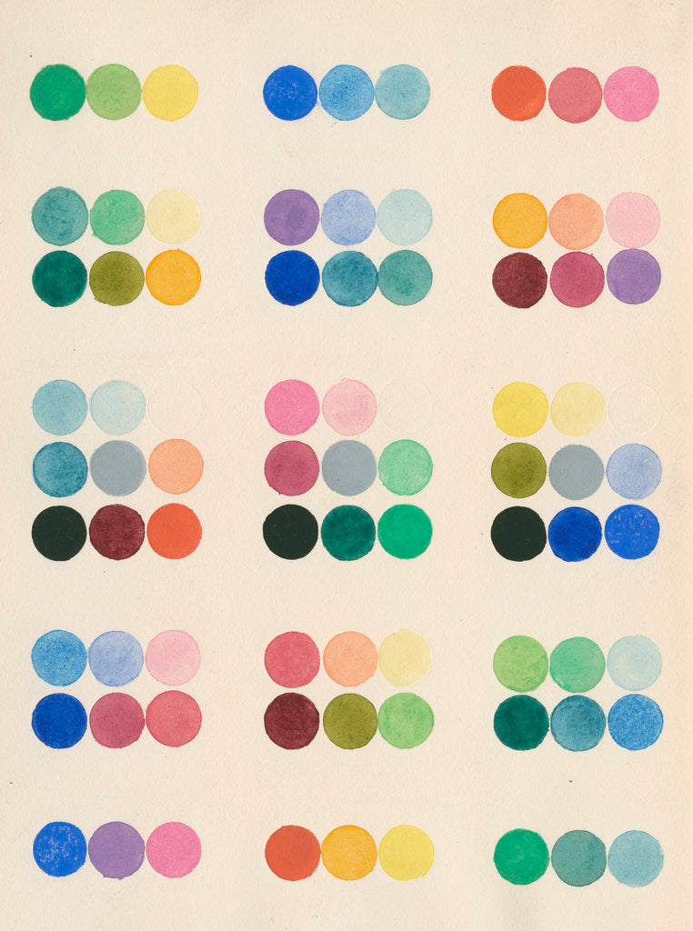 Detail of Colour spot chart by Anonymous