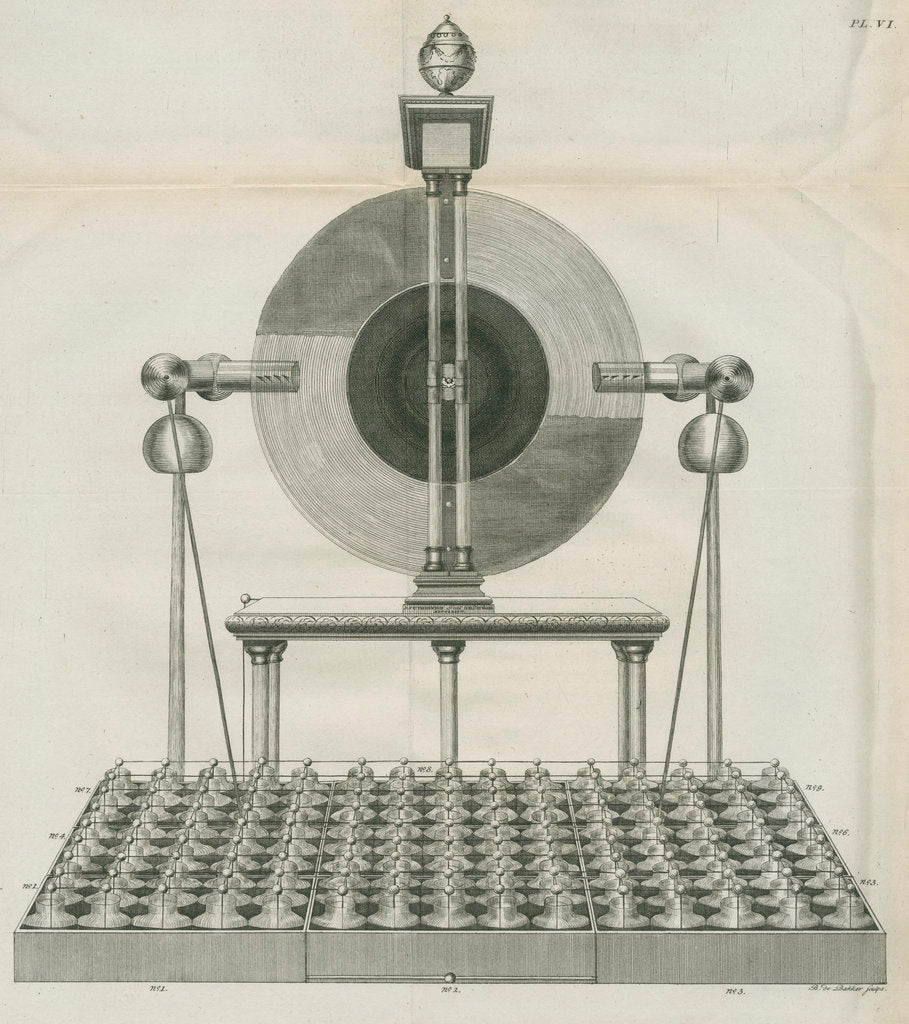 Detail of Electrical machine at Teyler's Museum by Barend de Backer