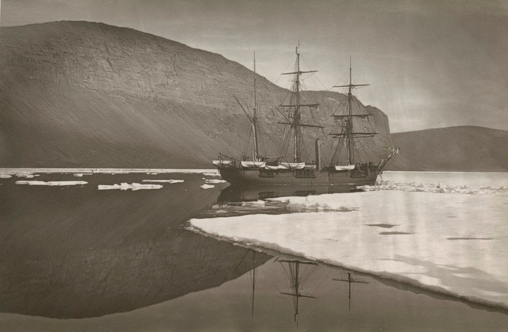 Detail of ‘Stopped by the ice off Cape Prescott’ by Thomas Mitchell