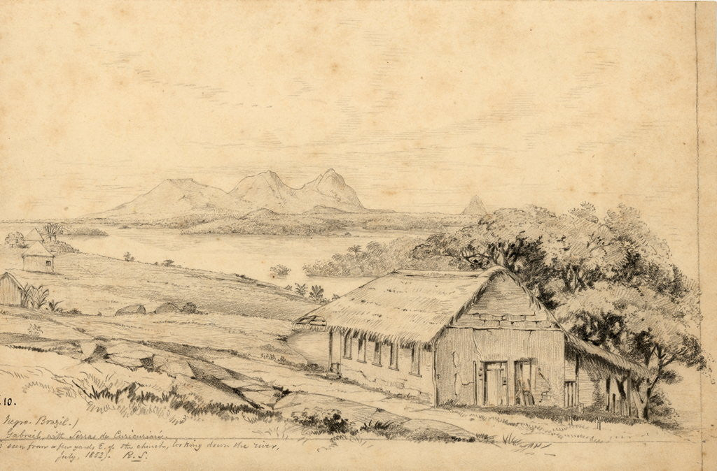 Detail of Saõ Gabriel village by Richard Spruce