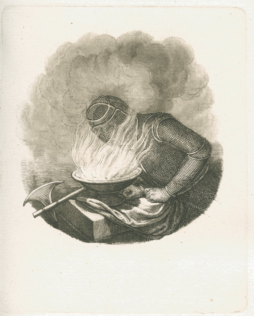 Detail of Protective mask for firemen by Unknown