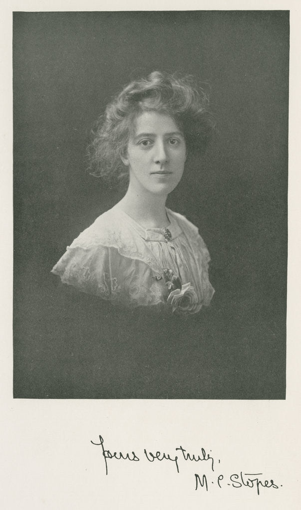 Detail of Portrait of Marie Charlotte Carmichael Stopes by Unknown