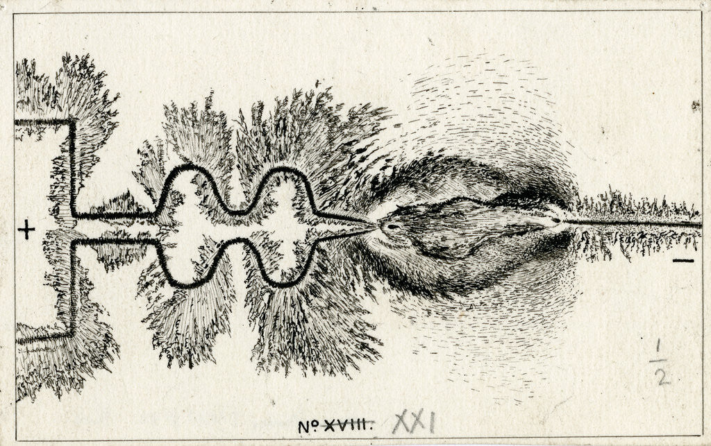 Detail of Spark discharge figure by Unknown