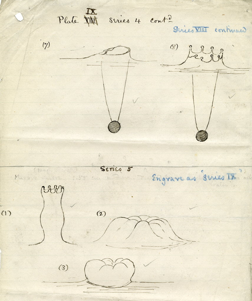 Detail of Impact on a liquid by Arthur Mason Worthington