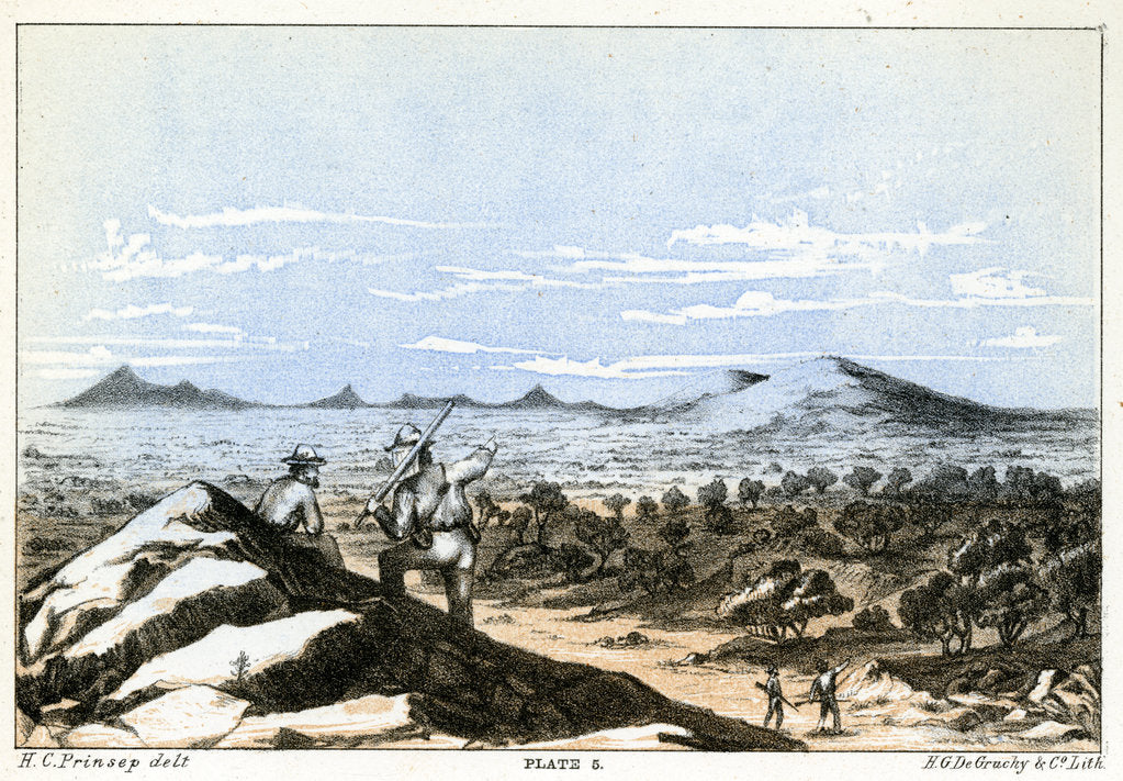 Detail of Mount Narryer and Mount Murchison by Henry Charles Prinsep