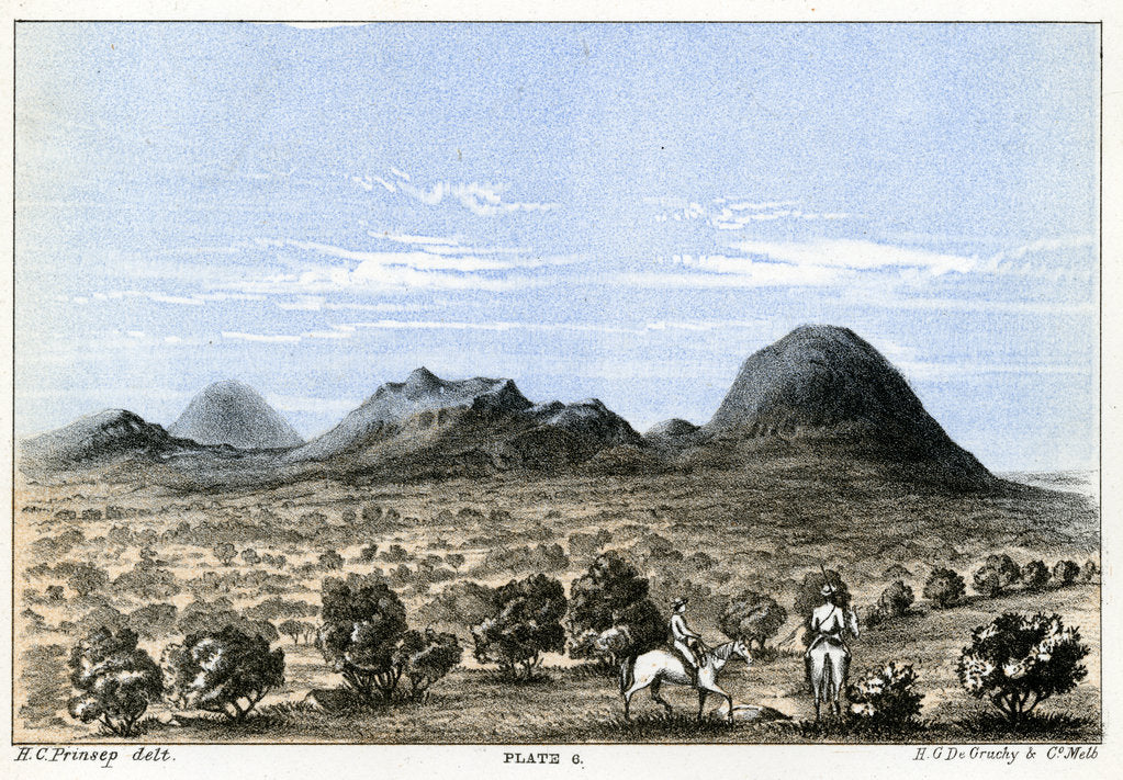 Detail of Mount Taylor and Mount Hale by Henry Charles Prinsep