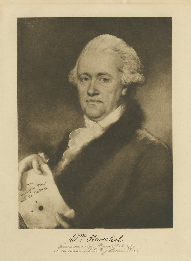 Detail of Portrait of William Herschel by After John Russell