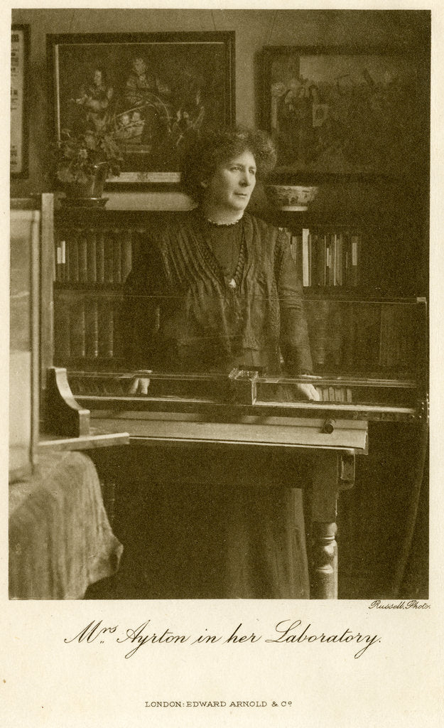 Detail of Portrait of Hertha Ayrton by After James Russell and Sons