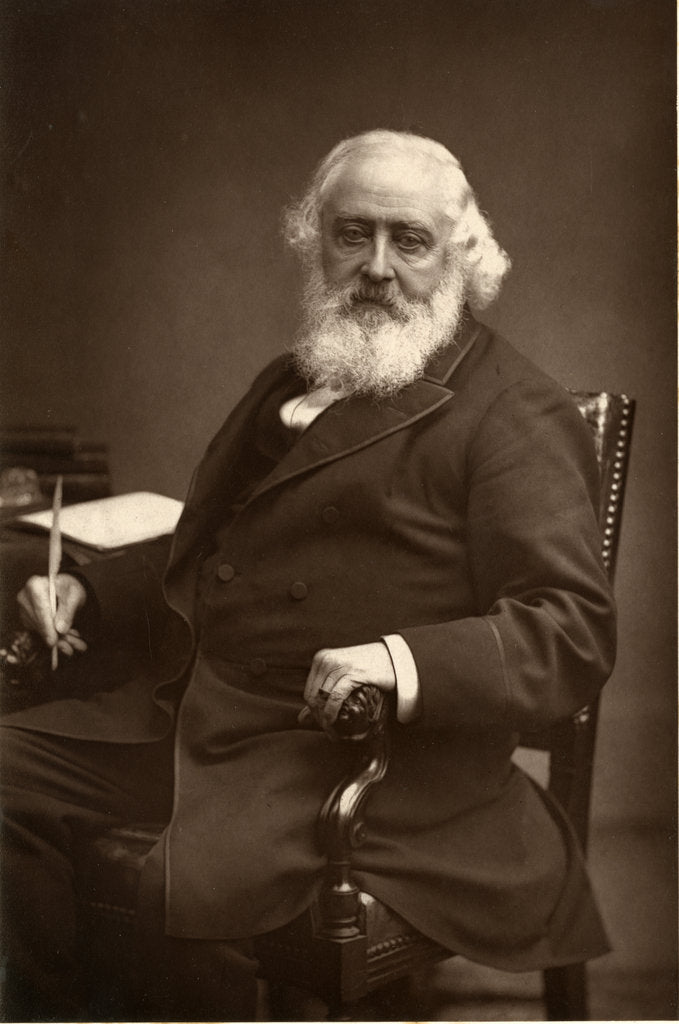 Detail of Portrait of Martin Farquhar Tupper by Elliott & Fry