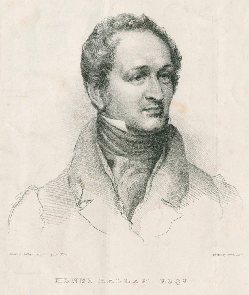 Detail of Portrait of Henry Hallam (1777-1859) by Graf & Soret
