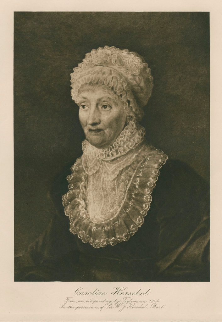 Detail of Portrait of Caroline Lucretia Herschel (1750-1848) by Anonymous