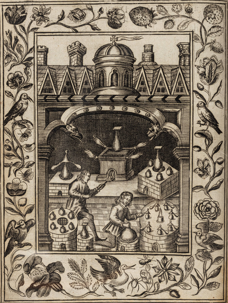 Detail of Alchemist's chamber by Robert Vaughan
