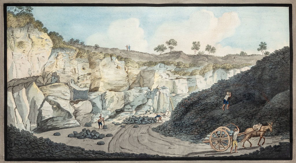 Detail of Quarry by Pietro Fabris