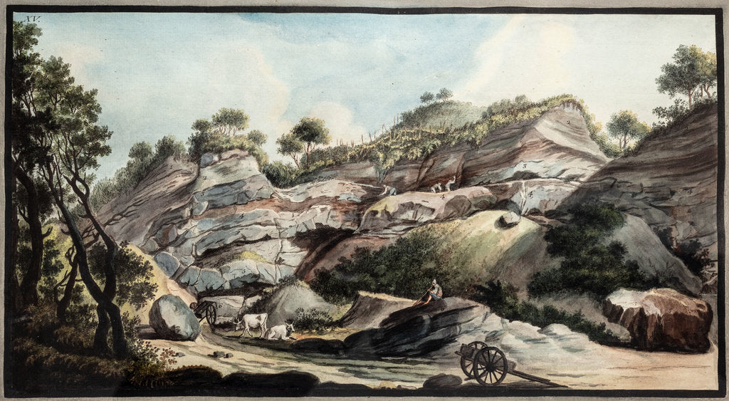 Detail of Cone of Mount Somma by Pietro Fabris