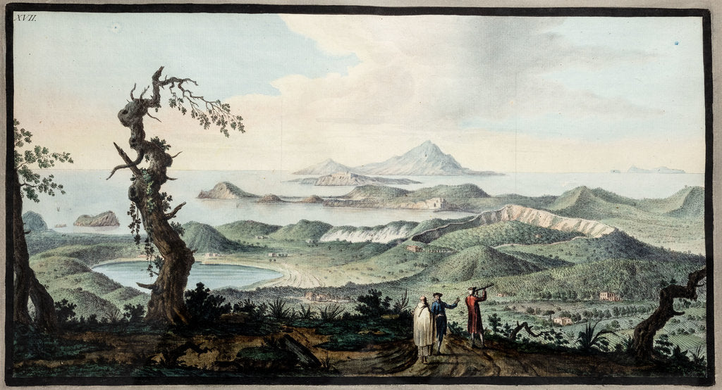 Detail of View from the Convent of Camaldoli by Pietro Fabris