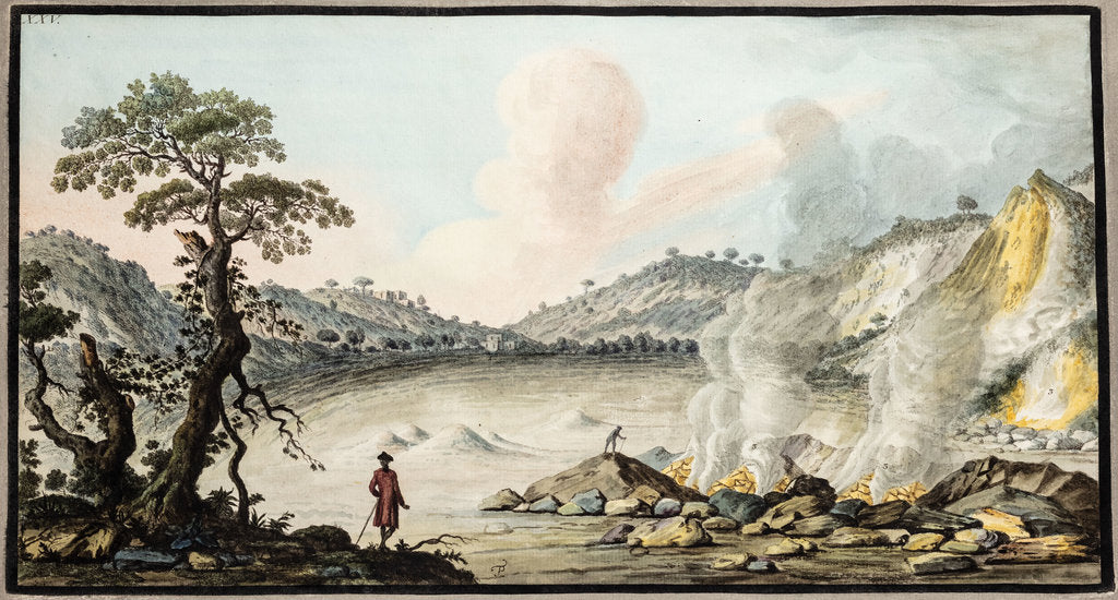 Detail of Crater of Solfaterra by Pietro Fabris