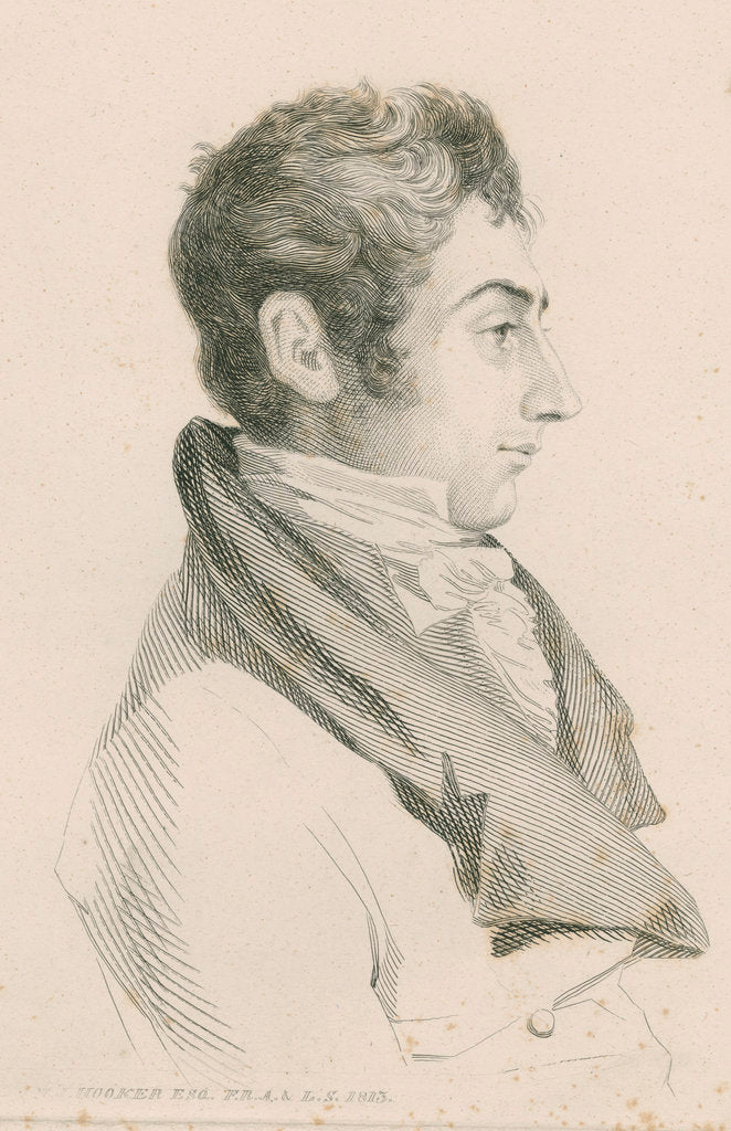 Detail of Portrait of William Jackson Hooker (1785-1865) by Mary Dawson Turner