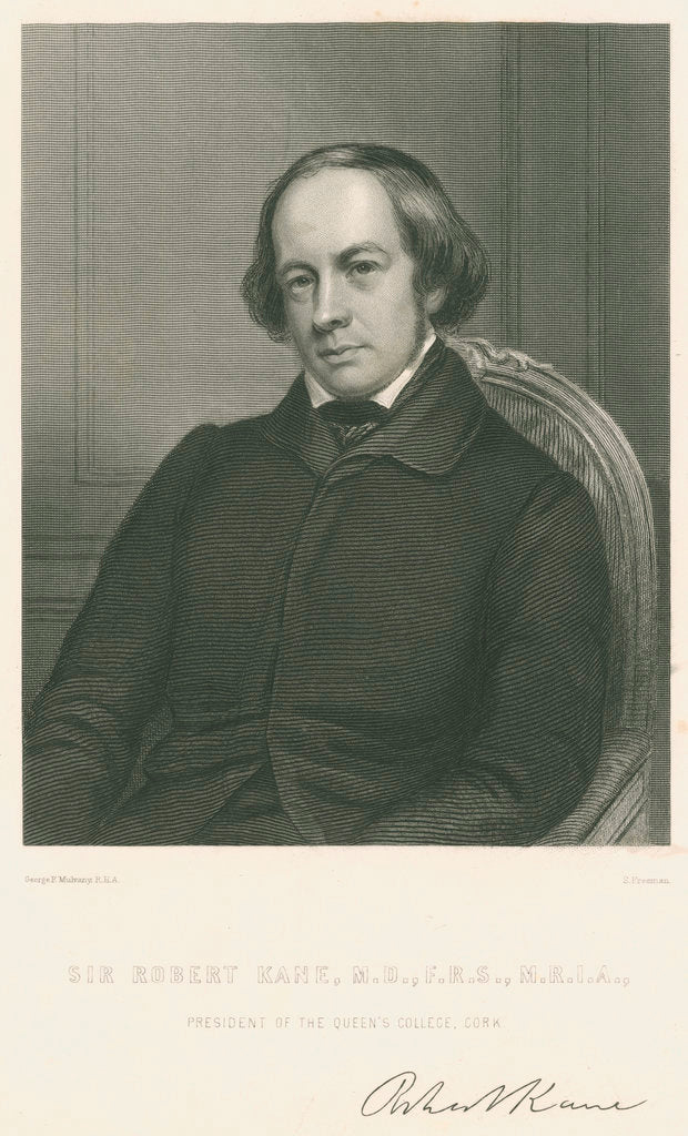Detail of Portrait of Sir Robert John Kane (1809-1809) by Samuel Freeman