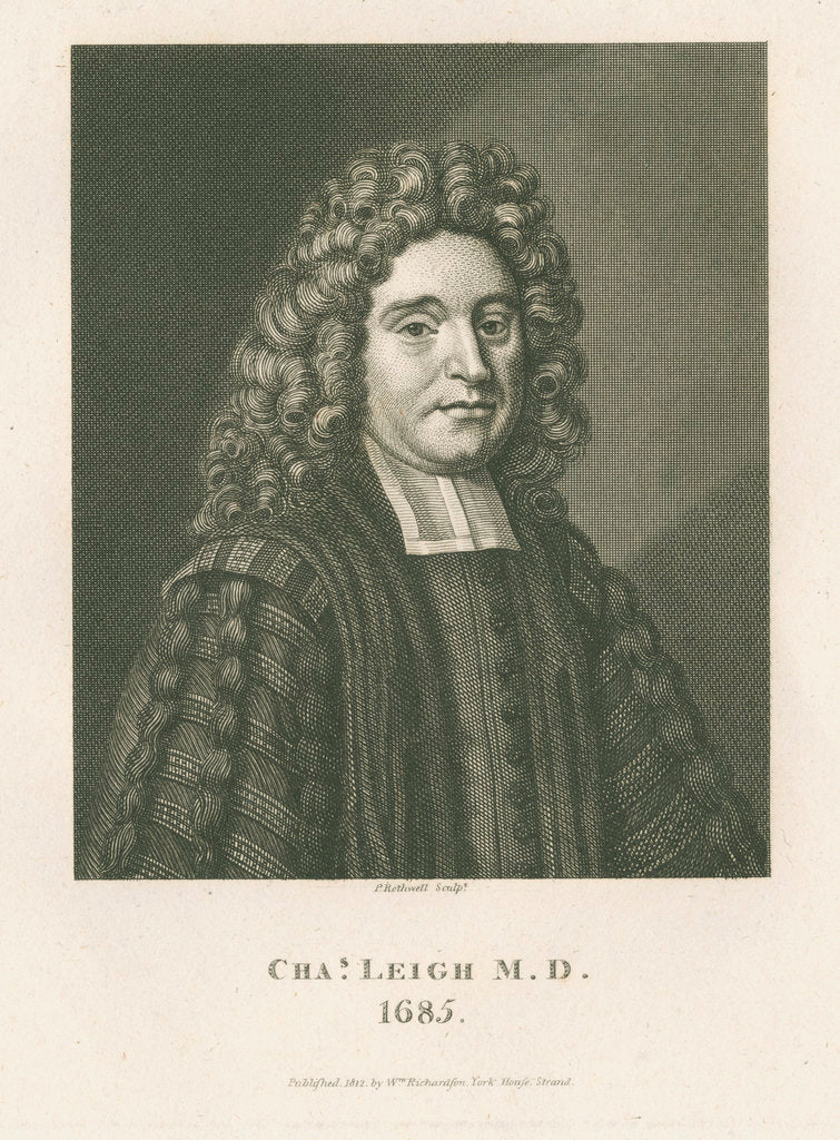 Detail of Portrait of Charles Leigh (1662-1701) by P Rothwell