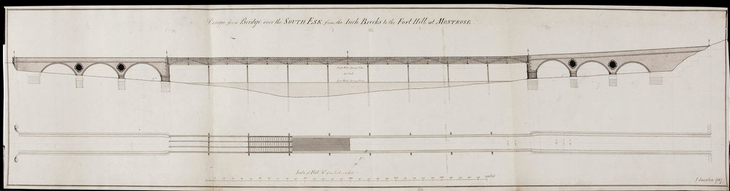 Detail of South Esk bridge by John Smeaton