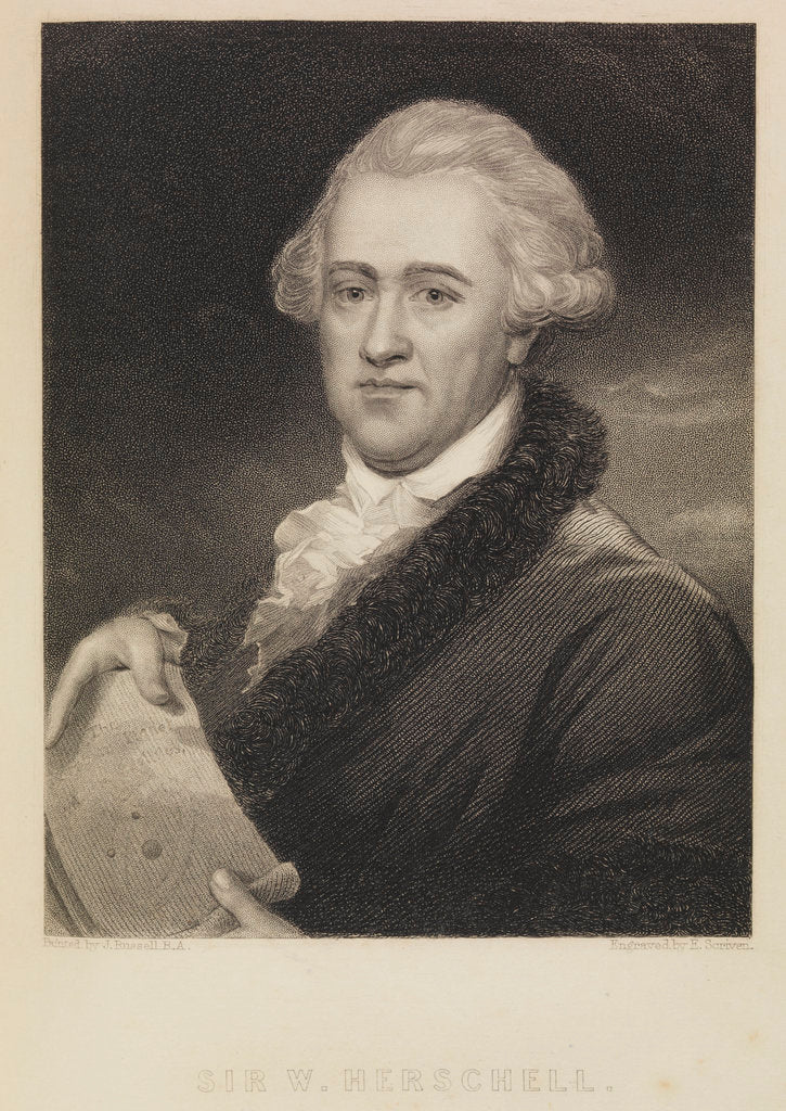 Detail of Portrait of William Herschel (1738-1822) by Edward Scriven