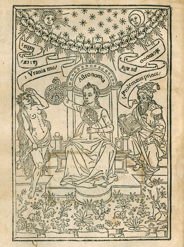 Detail of Depiction of Urania, Astronomia and Ptolemy by Anonymous