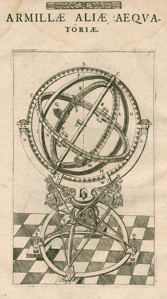 Detail of Tycho Brahe's second equatorial armillary sphereillary sphere by Anonymous