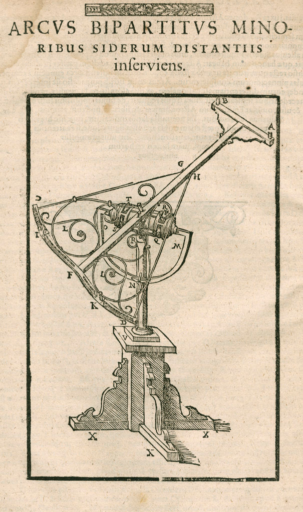 Detail of Tycho Brahe's Bipartite arc by Anonymous
