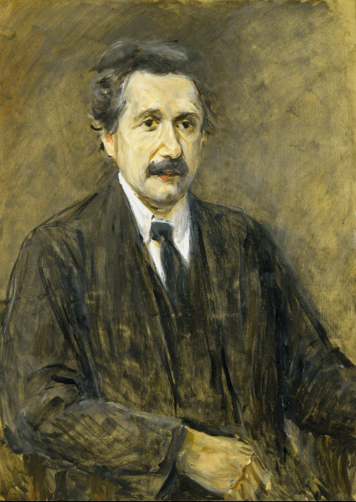 Detail of Portrait of Albert Einstein (1879-1955) by Max Liebermann