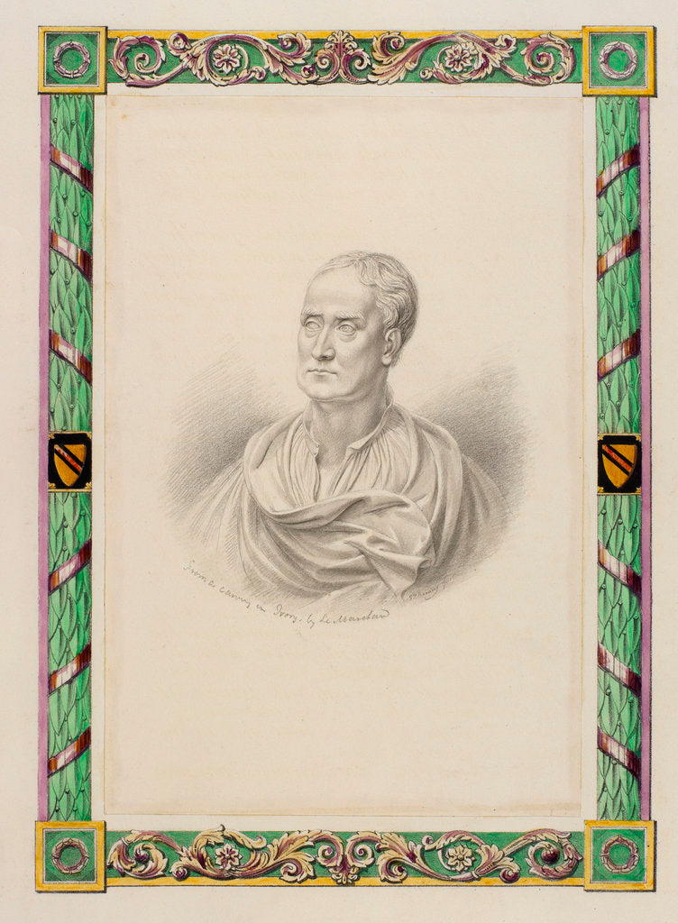 Detail of Portrait of Isaac Newton (1642-1727) by George Perfect Harding